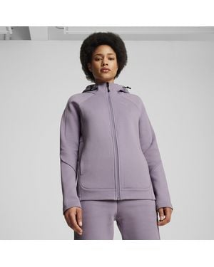 PUMA Evostripe Striped Activewear Jacket - Purple