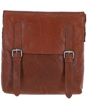 Ashwood Leather 'Renato' Real Vintage Flight Shoulder Bag - Brown