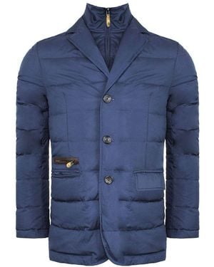 Hackett Mayfair Quilted Down Bib Waistocat Jacket - Blue