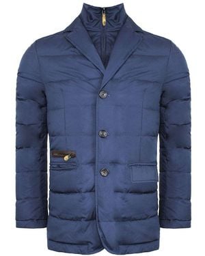 Hackett Mayfair Quilted Down Bib Waistocat Jacket - Blue