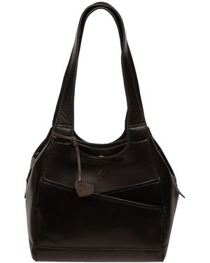 NiNa Amora 'Enza' Leather Handbag - Black
