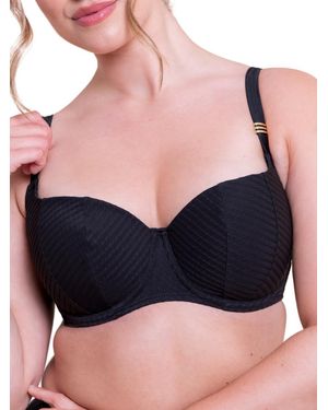 Curvy Kate Jet Set Padded Balcony Bikini Top - Blue