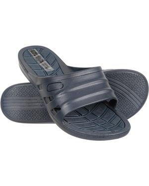 Mountain Warehouse Sliders Eva Footbed Holiday Travel Slip On Summer Flip Flops - Blue