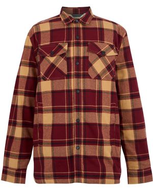 Regatta Spennith Checked Shirt Jacket (Dark/Light Vanilla) - Red