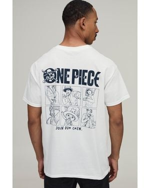 BoohooMAN Oversized One Piece License T-Shirt - White