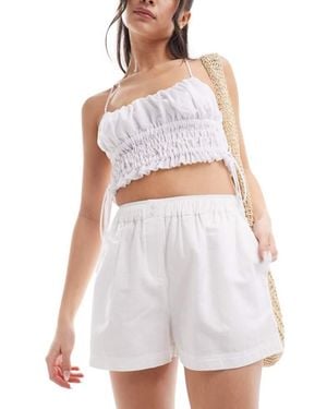Collusion Beach Woven Boxer Short - White