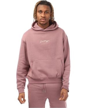 Hype Hooded Relaxed Fit Sweatshirt - Red