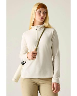 Regatta Half Zip Fleece Top - Natural