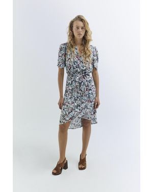 IKKS Paisley Print Midi Dress - Blue