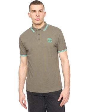 Crosshatch Changra Polo Shirt (Dark Sage) - Grey