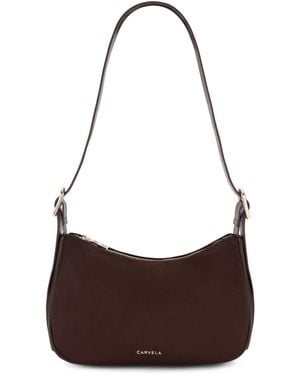 Carvela Kurt Geiger Suedette Livia Scoop Bag - Brown