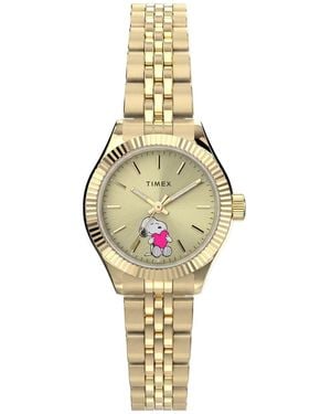 Timex Legacy Horloge Goudkleurig Tw6A07400 - Metallic