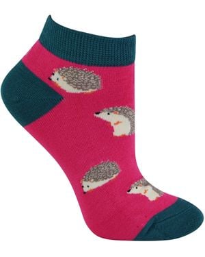 Miss Sparrow Ladies Bamboo Trainer Socks - Black
