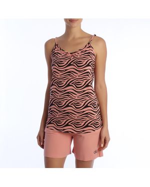Kisses&Love Damen Sommerpyjama 100% Baumwolle Kl45200 - Rood