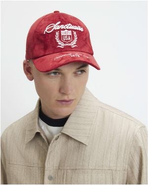 River Island Sanctuaire Usa Cap - Red