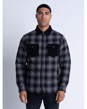 Luke 1977 Ellan Valley Regular Fit Overshirt - Blue