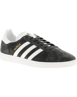 adidas Originals Trainers Gazelle Leather Lace Up - Black