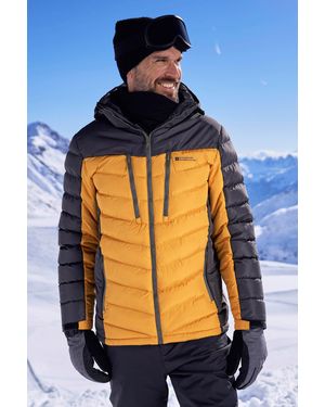 Mountain Warehouse 'Vulcan' Padded Ski Jacket Snow Proof Breathable Winter Coat - Blue