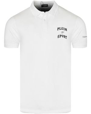 Philipp Plein Small Logo Polo Shirt Cotton - White