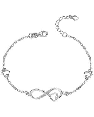 Bibei Infinity Heart Bracelet - Metallic