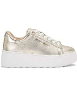 KG by Kurt Geiger Leather Lou Trainers - Metallic