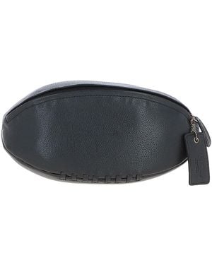 Ashwood Leather Rugby Ball Washbag - Black