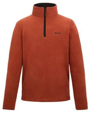 Regatta Great Outdoors Thompson Half Zip Fleece Top (Brick) - Red