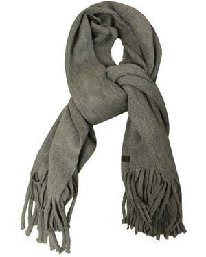Timberland Logo Wool Scarf Textile - Grey