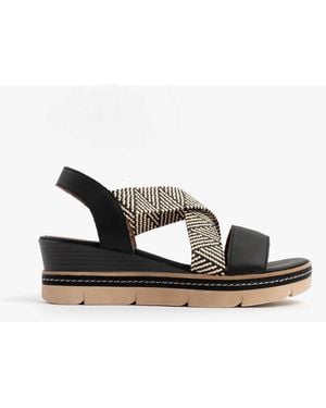 Remonte D2L54-03 Sandals Combination Leather - Black