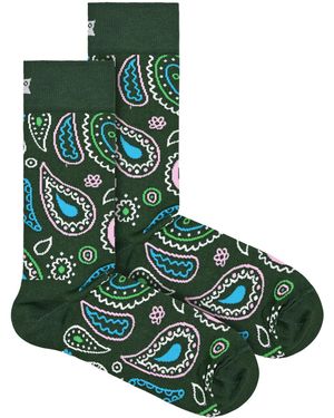 Happy Socks Novelty Paisley Design - Green