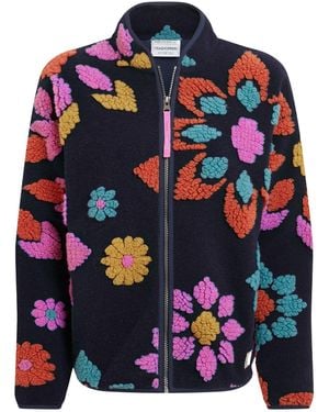 Craghoppers Ladies Catalina Flowers Full Zip Fleece Jacket (Dark Sapphire) - Blue