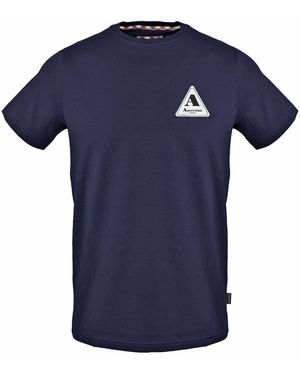 Aquascutum Regular Fit Crew Neck Short Sleeve T-Shirt - Blue