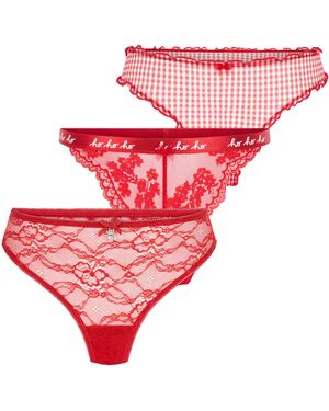 Hunkemöller Christmas Thong Giftset - Red