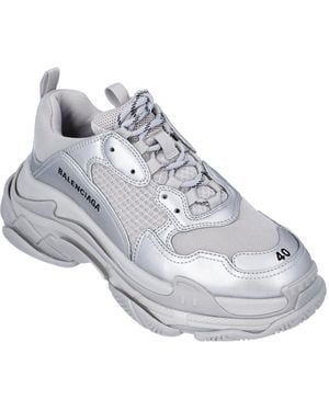 Balenciaga Triple S Trainer Metallic' Leather