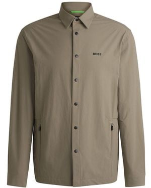 BOSS Basin Tech Overshirt - Green