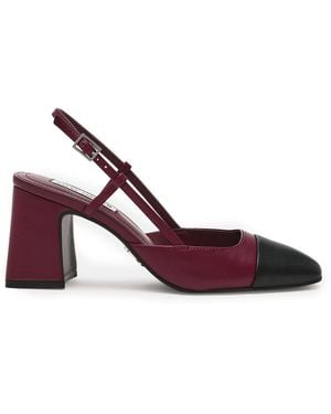 Steve Madden Leather Zeina Bcq Heels - Purple