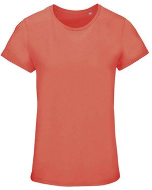 Sol's Ladies Crusader Organic T-Shirt (Pop) - Orange