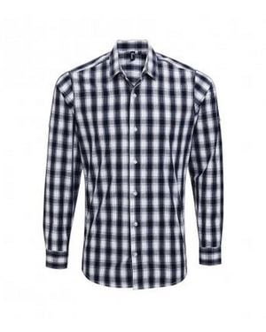 PREMIER Mulligan Check Long Sleeve Shirt Cotton - Blue