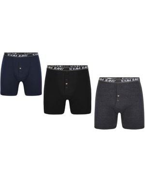 KAM Jeanswear Kam Big & Tall Underwear Multipack Of 3 - Black