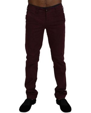 CYCLE Classic Chino Trousers Slim Fit - Black