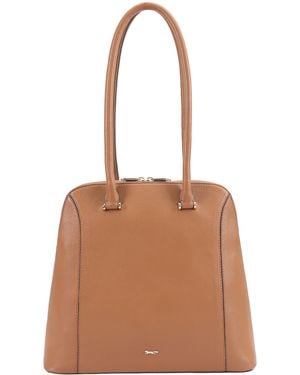 Paul Costelloe Tayota Leather Shoulder Bag - Brown