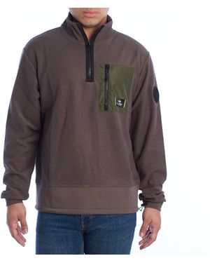 La Martina Ymf601-Fp565 Regular Fit Half Zip Sweatshirt - Grey