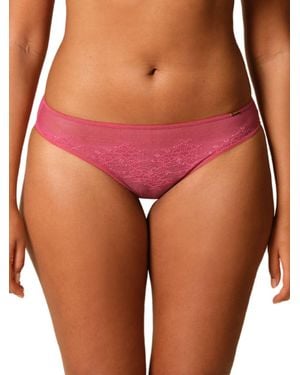 Gossard Glossies Lace Brief - Red