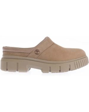 Timberland Dames Greyfield Klompen In Taupe - Grijs