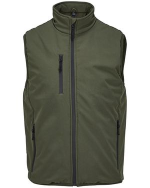 Sol's Adult Falcon Padded Body Warmer (Army) - Green