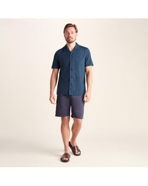 TOG24 Wallsend Short Sleeve 100% Cotton Supersoft Shirt - Blue