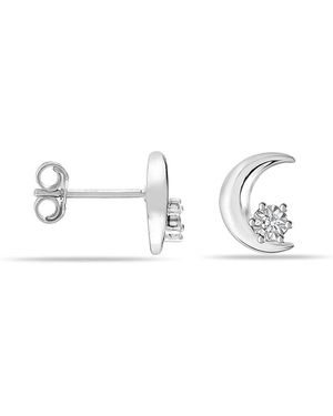 Bibei Floral Moon Earrings - Metallic