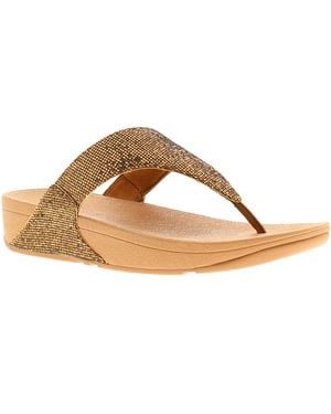 Fitflop Flip Flops Lulu Glitterball Slip On Old - Black
