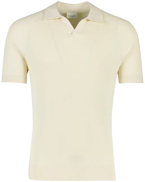 Profuomo Poloshirt Creme Normale Fit - Naturel