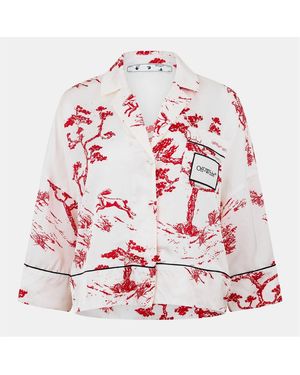 Off-White c/o Virgil Abloh Short Sleeve Plain Shirt - Red